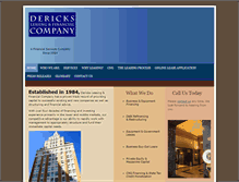 Tablet Screenshot of dericksleasing.com